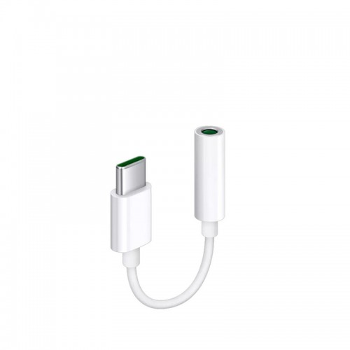 OPPO Adapter Type C to 3.5MM Earphone Jack Adapter (White)