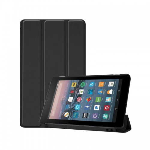 Flip Cover PU Leather Stand Protective Case for Fire 7 2017 / Fire 7 2019
