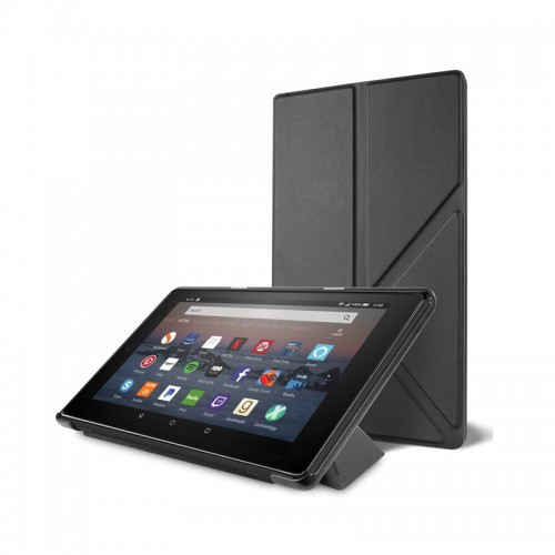 Amazon Fire HD 8 2022 Flip Cover Trifold PU Leather Stand Protective Case for Fire HD 8 2020 / 2022