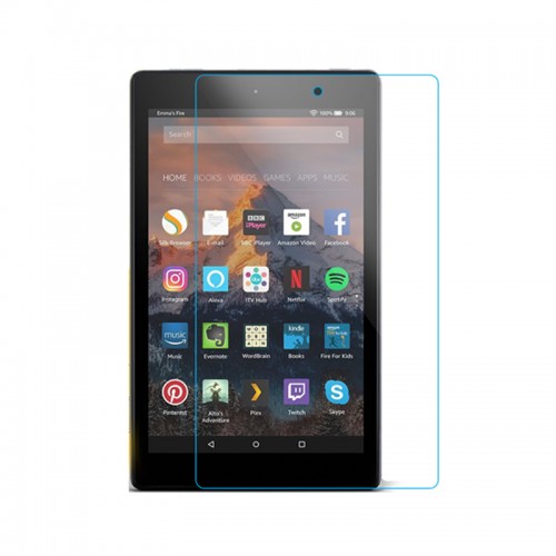 Clear Tempered Glass Screen Protector for Amazon Fire HD 8