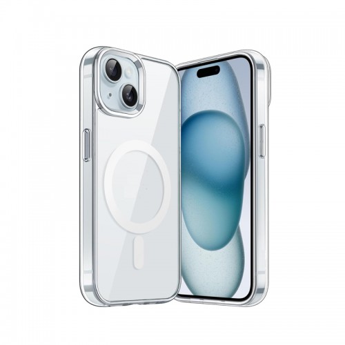 Magnetic Transparent Case Support Magsafe Charging for iPhone 15 / 14 Plus / 14 Pro Max / 14 Plus / 13 / 12