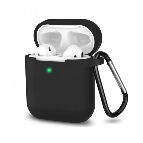 Silicone Protective Case with Keychain for Apple Airpods