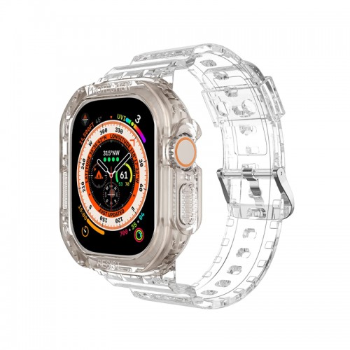 Strap Band with Protective Bumper Case for Apple Watch Ultra 49mm / Wristband Accessories