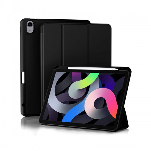 Flip Cover Trifold Protective Case with Stylus Slot for Apple iPad
