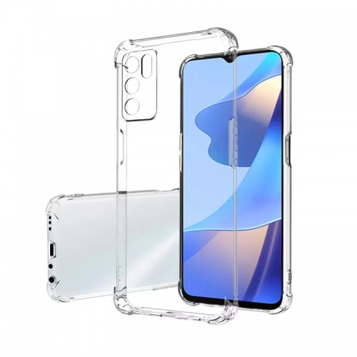 OPPO A16 Transparent Shockproof Soft Case / Protective Cover