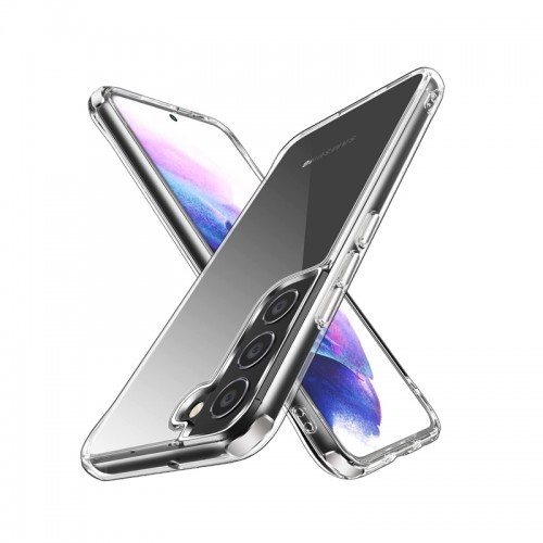 Clear Hard Back with Air Cushion Bumper Cover for Samsung Galaxy S22 5G / S22+ 5G / S22 Ultra 5G