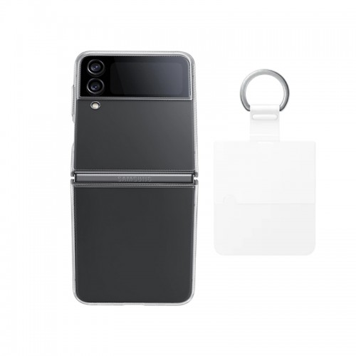 Transparent Case With Ring Hook / Soft Cover Made for Samsung Galaxy Z Flip4 5G 2022